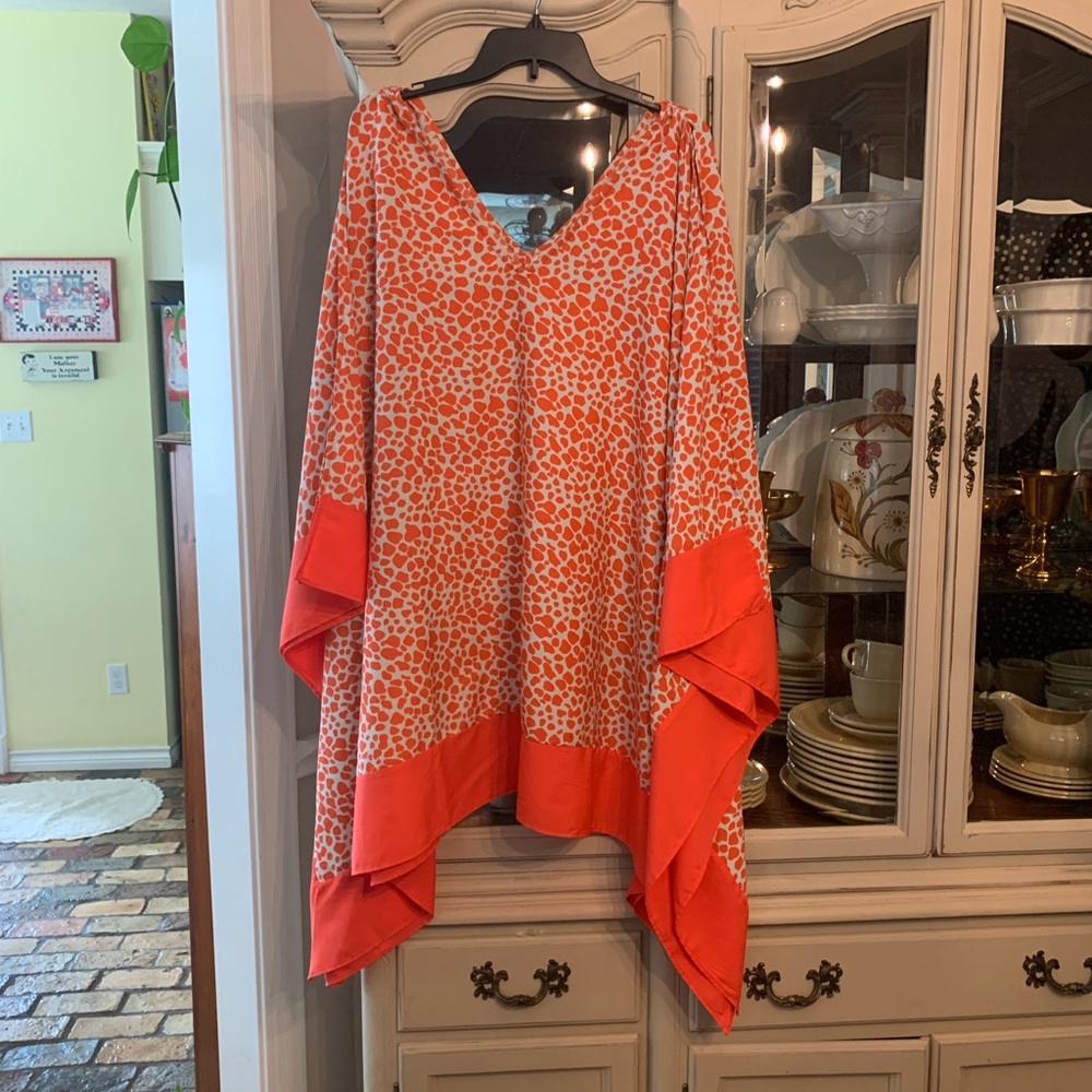 Mud Pie Bag Lady Collection animal print Dress Swim Cover Up L. Can fit as an XL